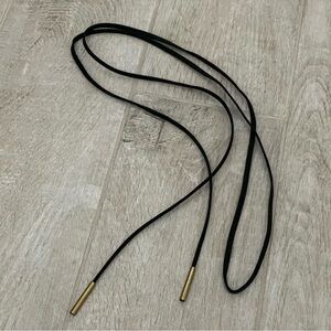 Boho Black Velvet Long Rope Choker Necklace with Silver Gold Pendant
